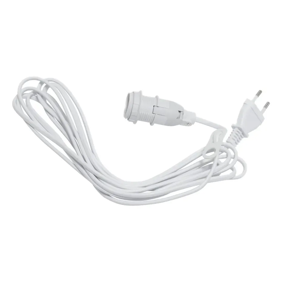 Cable E14 Basic 3,5 m, blanco