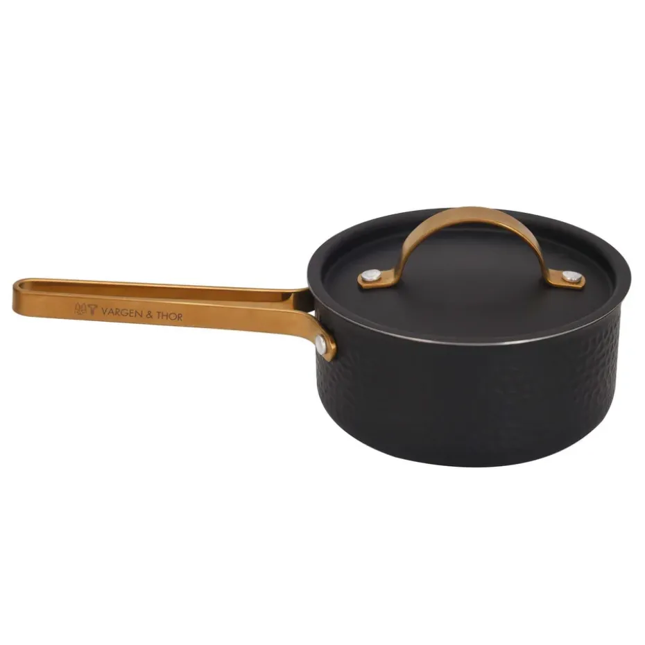 Cacerola con tapa Arvet hamrad negro, Viggo, 1 L