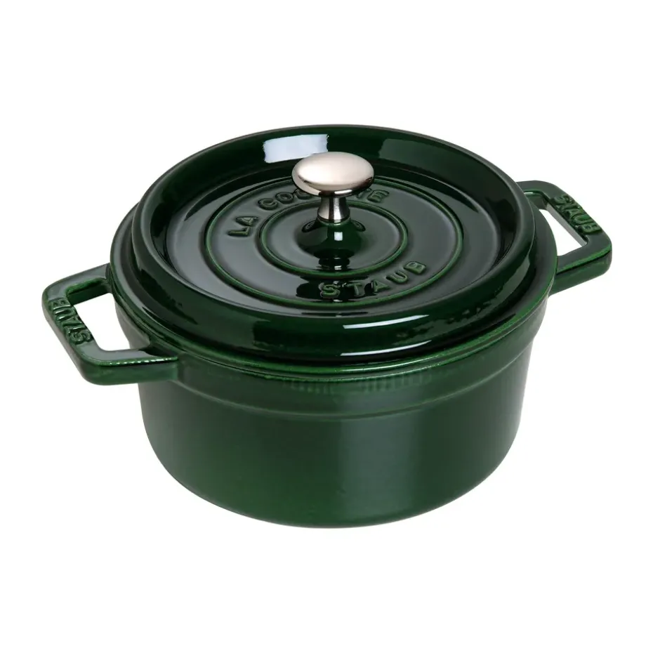 Cacerola de hierro fundido Staub La Cocotte redonda 2,6 L, Verde albahaca