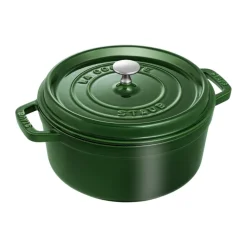 Cacerola de hierro fundido Staub La Cocotte redonda 3,8 L, Verde albahaca