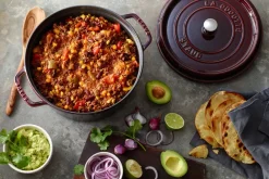 Cacerola de hierro fundido Staub La Cocotte redonda 6,7 L, Rojo granadina