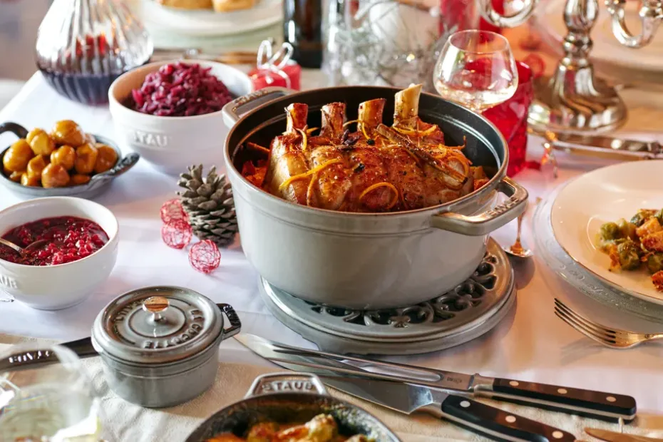 Cacerola de hierro fundido Staub La Cocotte redonda 8,4 L, Gris grafito