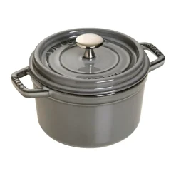 Cacerola de hierro fundido Staub La Cocotte redonda 0,8 L, Gris grafito
