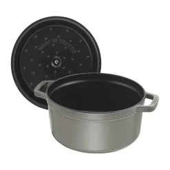 Cacerola de hierro fundido Staub La Cocotte redonda 2.2 L, Gris grafito
