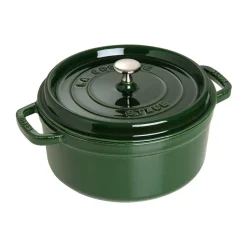 Cacerola de hierro fundido Staub La Cocotte redonda 5,2 L, Verde albahaca