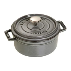 Cacerola de hierro fundido Staub La Cocotte redonda 0,4 L, Gris grafito