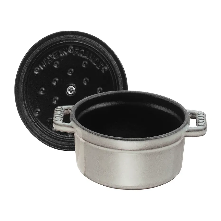 Cacerola de hierro fundido Staub La Cocotte redonda 0,4 L, Gris grafito