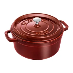 Cacerola de hierro fundido Staub La Cocotte redonda 3,8 L, Rojo granadina