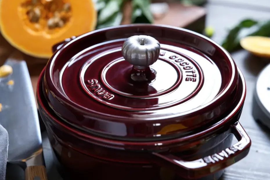 Cacerola de hierro fundido Staub La Cocotte redonda 3,8 L, Rojo granadina