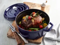 Cacerola de hierro fundido Staub La Cocotte redonda 2,6 L, Azul oscuro