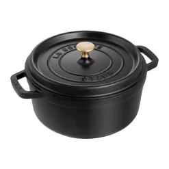 Cacerola de hierro fundido Staub La Cocotte redonda 2,6 L, Negro