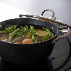 Cacerola sautés con tapa de cristal Satake, 4 L