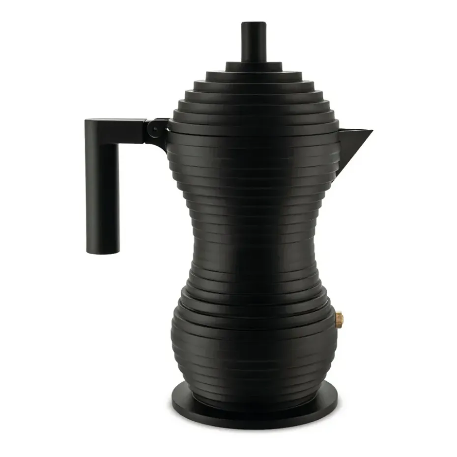 Cafetera de espresso Pulcina negro, 30 cl, 6 tazas