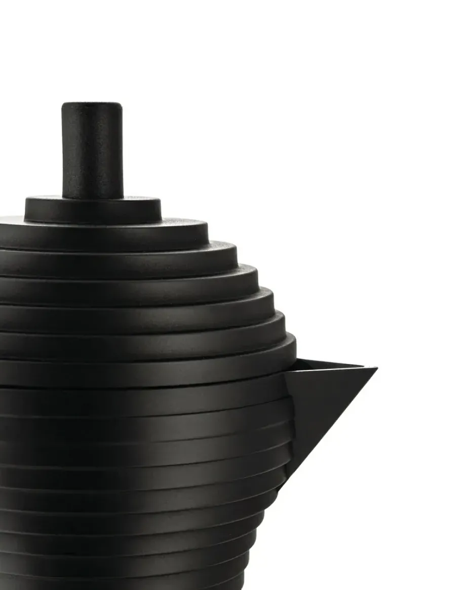 Cafetera de espresso Pulcina negro, 30 cl, 6 tazas