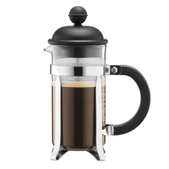 Cafetera de émbolo Caffettiera, negro, 3 tazas