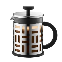 Cafetera de émbolo Eileen cromo, 4 tazas