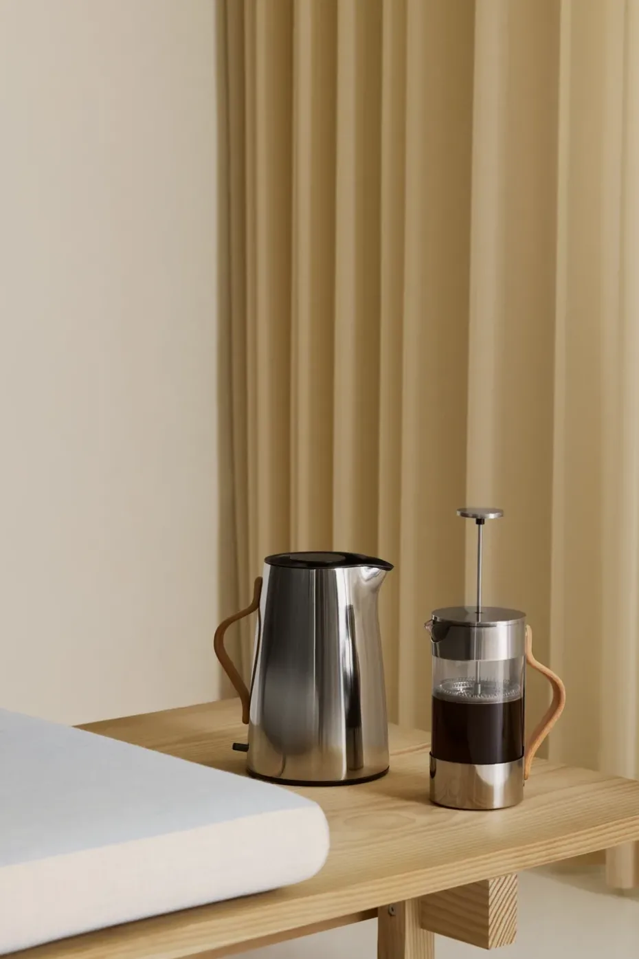 Cafetera de émbolo Emma 1 L, Acero