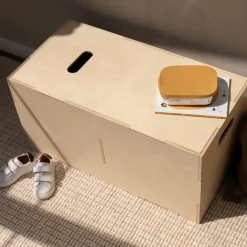 Caja de almacenamiento Cube Long, Abedul