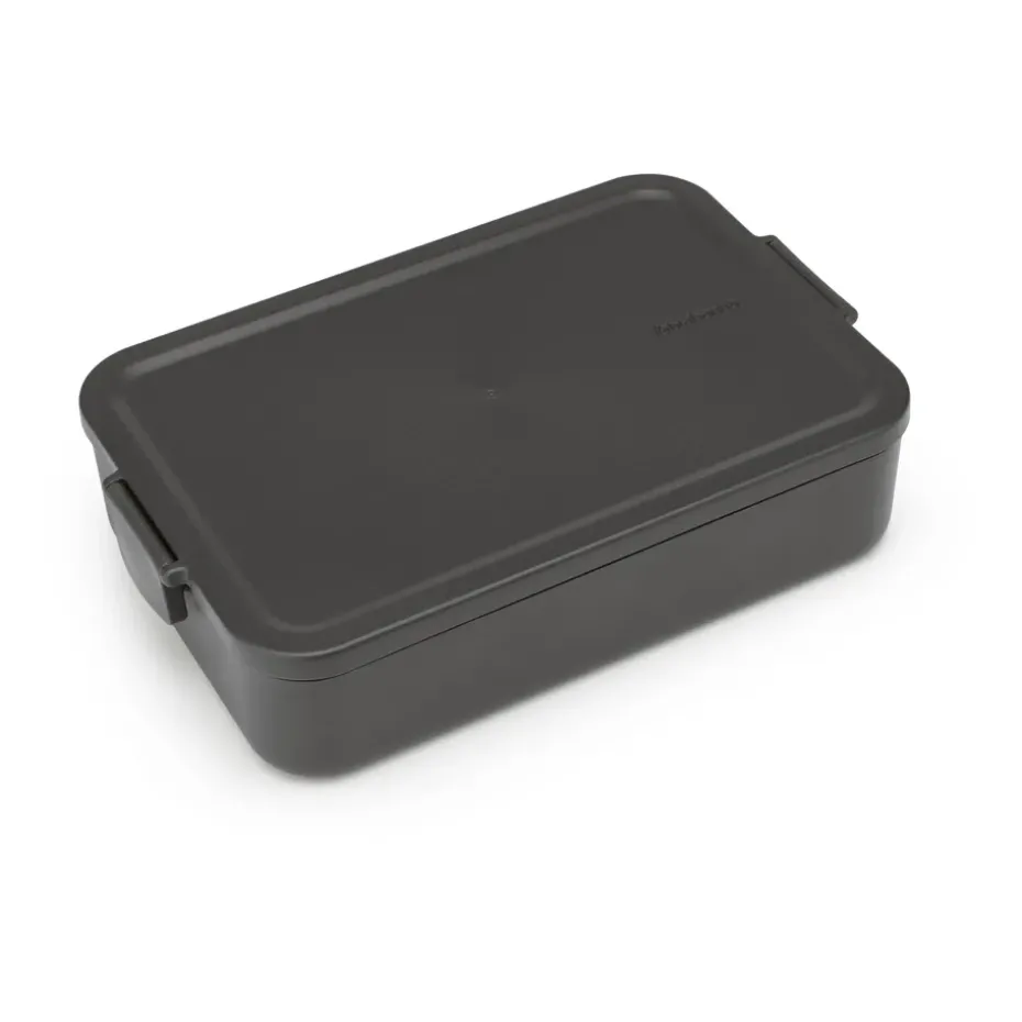 Caja para almuerzo Make & Take grande 2 L, gris oscuro