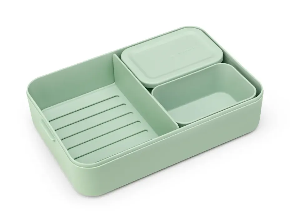 Caja para almuerzo Make & Take Bento grande 2 L, Jade Green