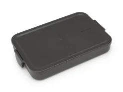 Caja para almuerzo Make & Take plana, 1,1 L, gris oscuro
