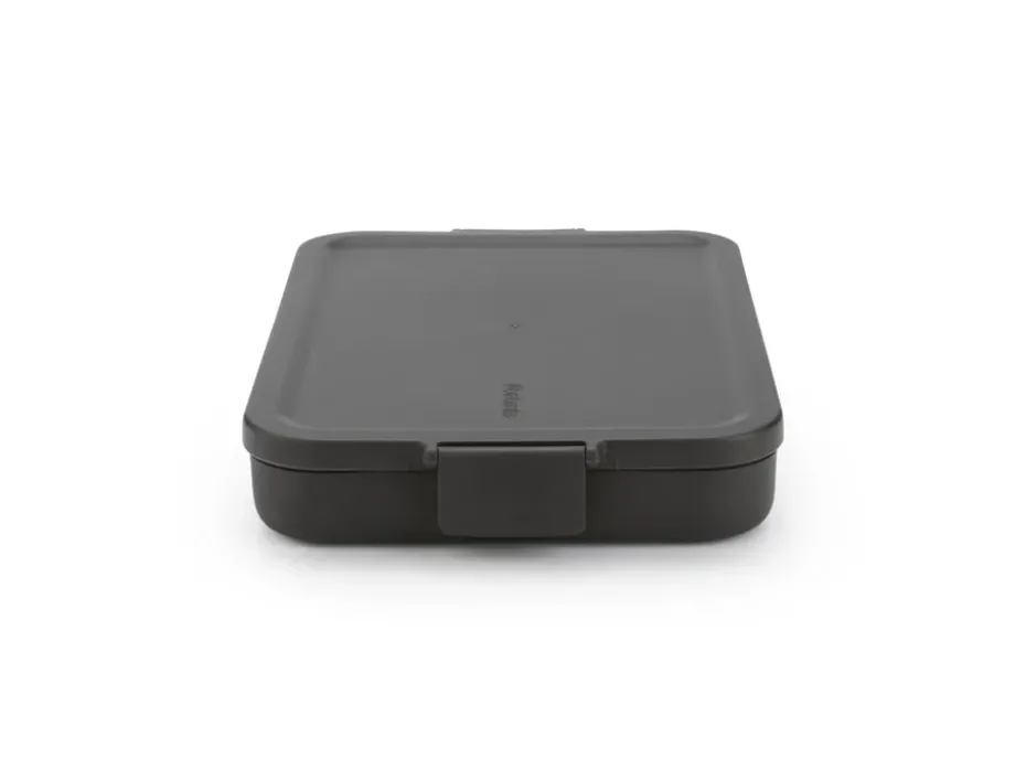 Caja para almuerzo Make & Take plana, 1,1 L, gris oscuro