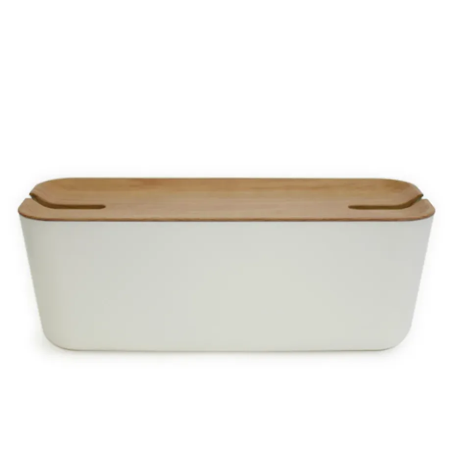 Caja para cables Cable Organiser XL, tapa impresión madera