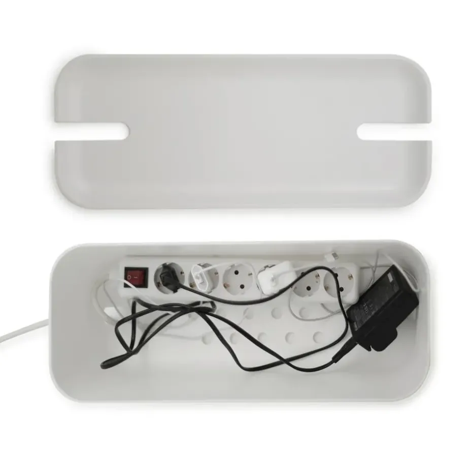 Caja para cables Cable Organiser XL, tapa impresión madera