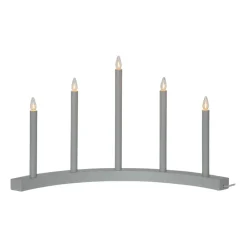Candelabro de adviento Accent, gris