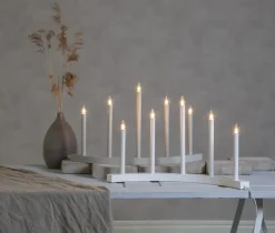 Candelabro de adviento Accent, gris