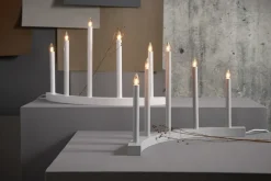 Candelabro de adviento Accent, gris