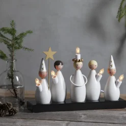 Candelabro de Adviento Lucia Choir, Blanco