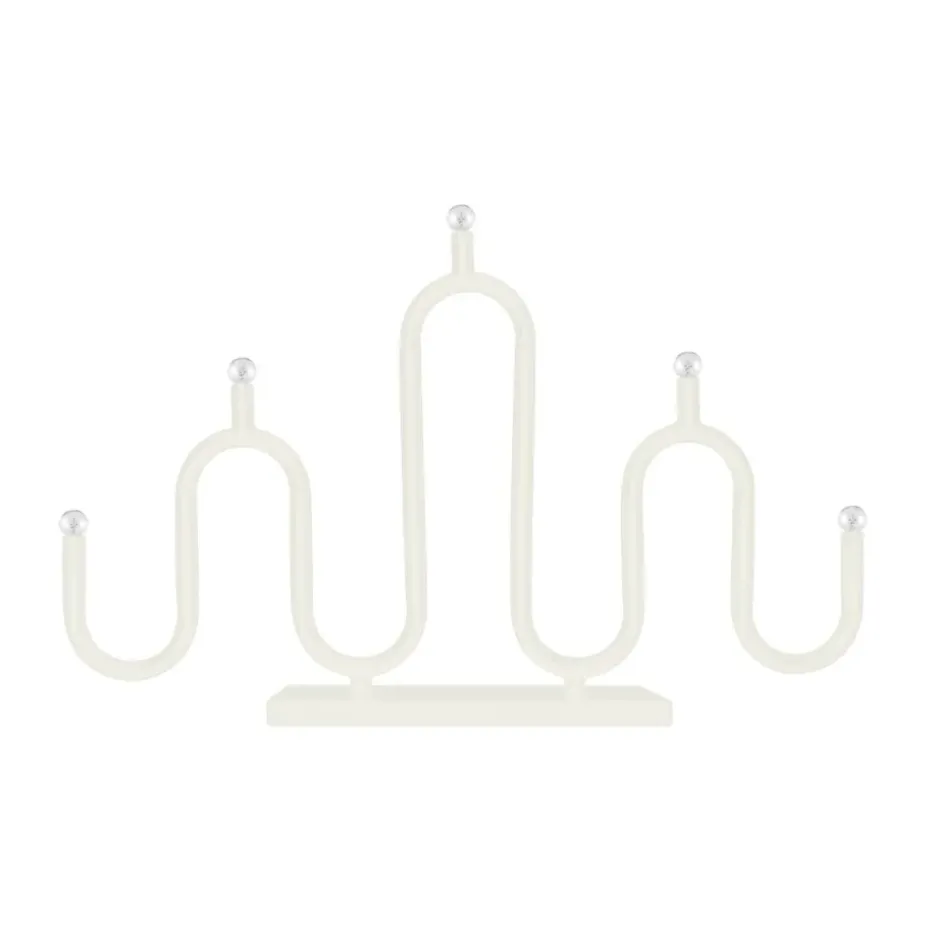 Candelabro de Adviento Noel 5, Marfil blanco