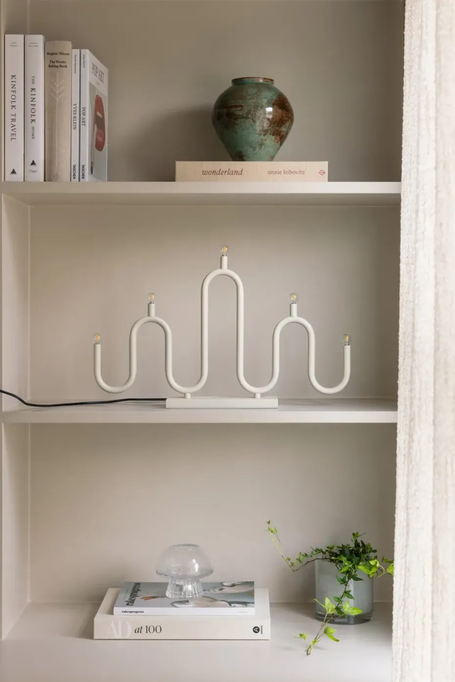 Candelabro de Adviento Noel 5, Marfil blanco