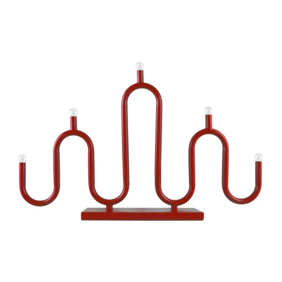 Candelabro de Adviento Noel 5, Rojo