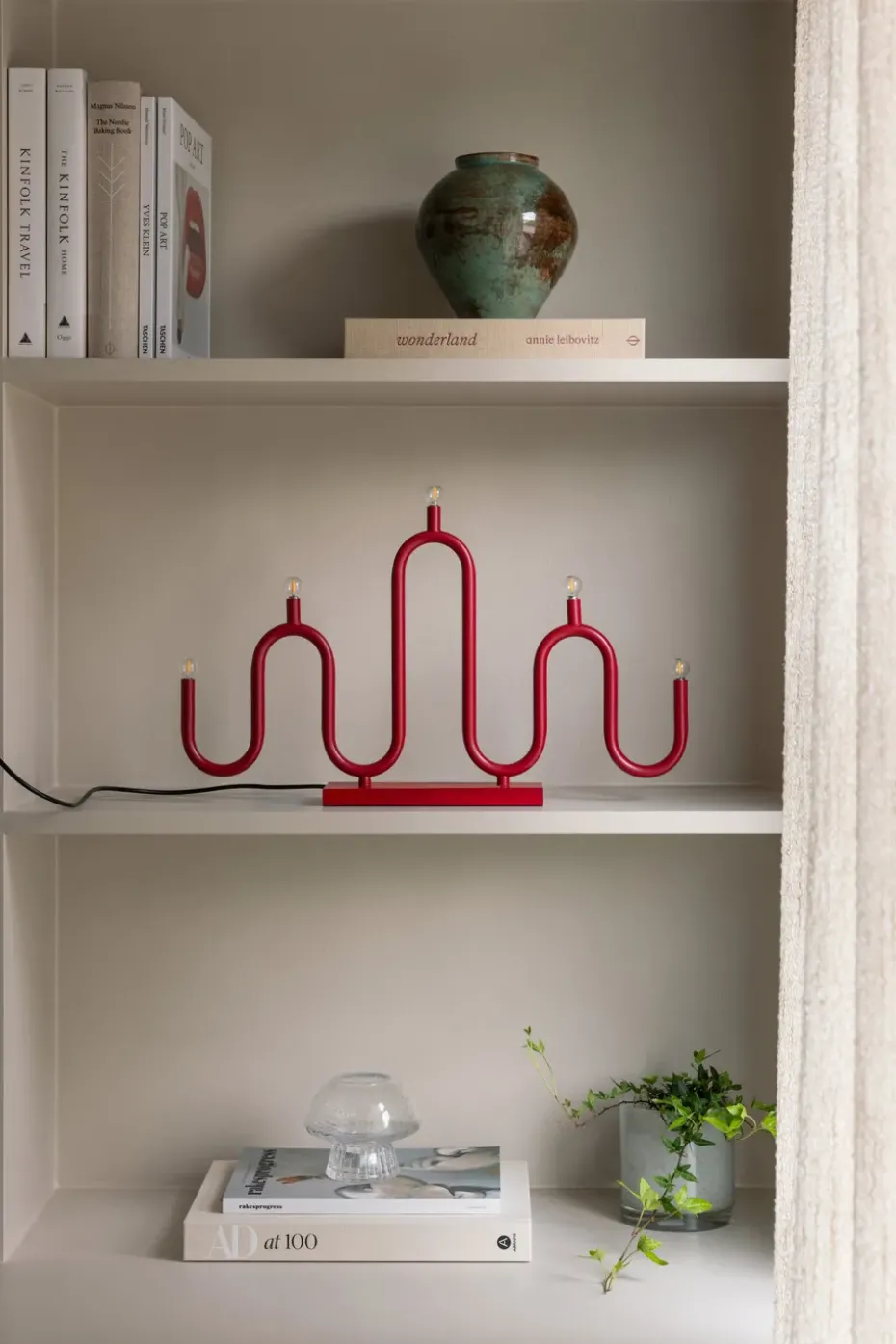 Candelabro de Adviento Noel 5, Rojo