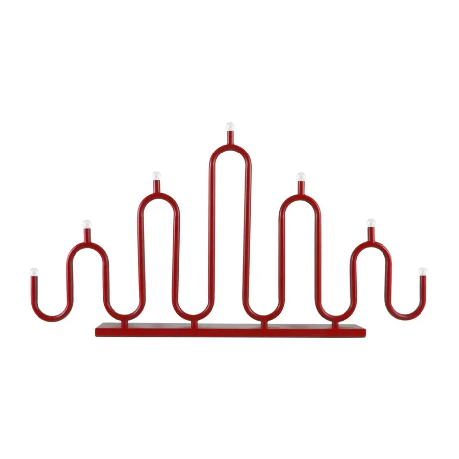 Candelabro de Adviento Noel 7, Rojo