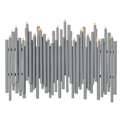 Candelabro de Adviento Note 25x35 cm, gris