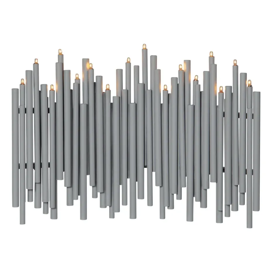 Candelabro de Adviento Note 25x35 cm, gris