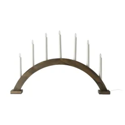 Candelabro de Adviento Sky arco 41 cm, teñido oscuro