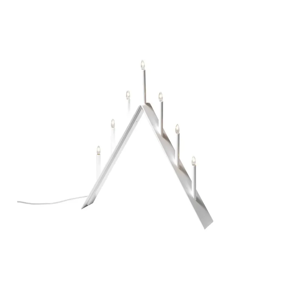 Candelabro de Adviento Spica 7, Blanco, led