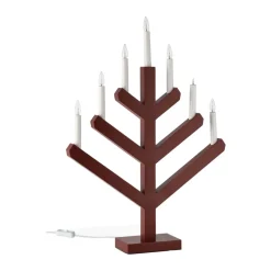 Candelabro de AdvientoPine 62 cm, Rojo