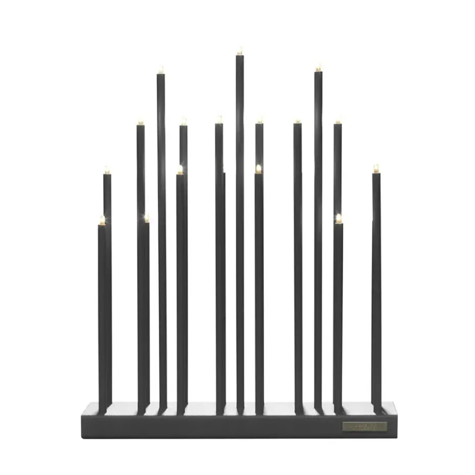 Candelabro eléctrico Elflugan, Gris antracita
