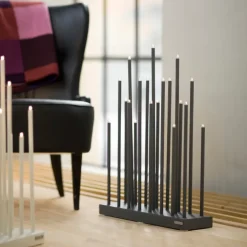Candelabro eléctrico Elflugan, Gris antracita