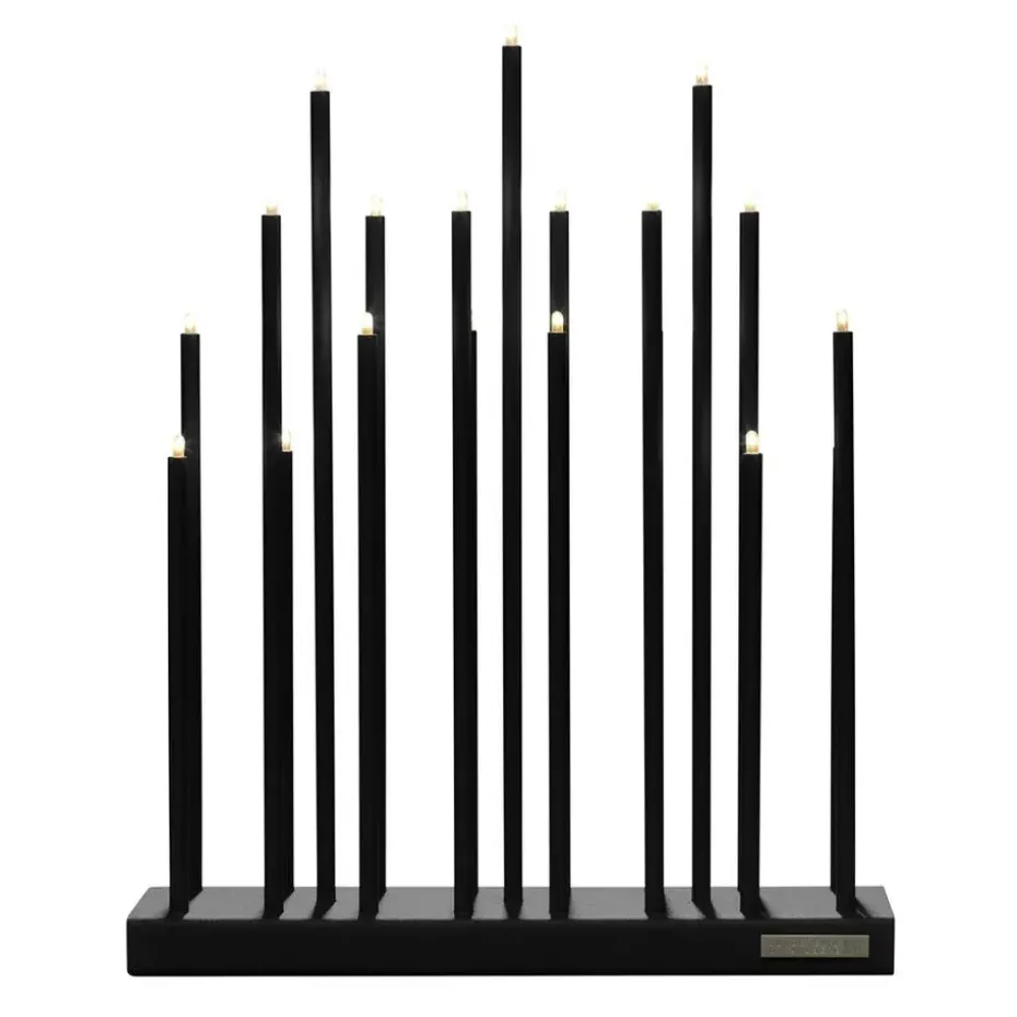 Candelabro eléctrico Elflugan Grande, Negro carbón