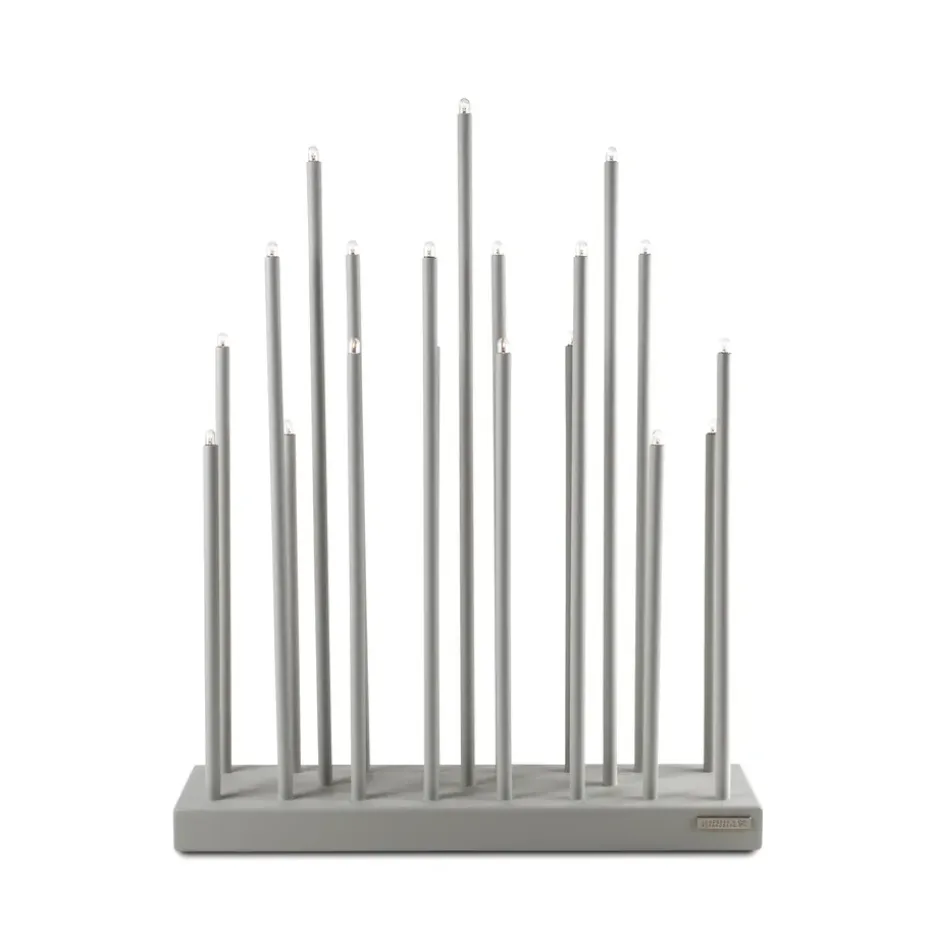 Candelabro eléctrico Elflugan, Gris claro