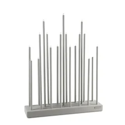 Candelabro eléctrico Elflugan, Gris claro