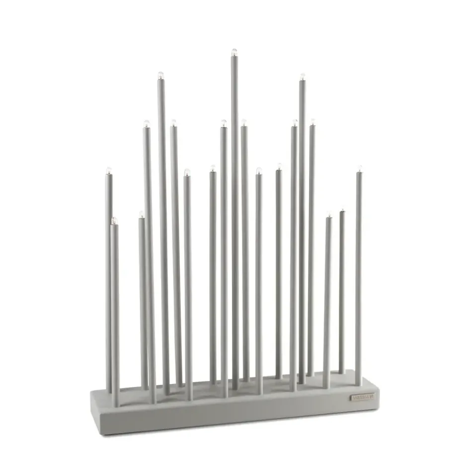 Candelabro eléctrico Elflugan, Gris claro