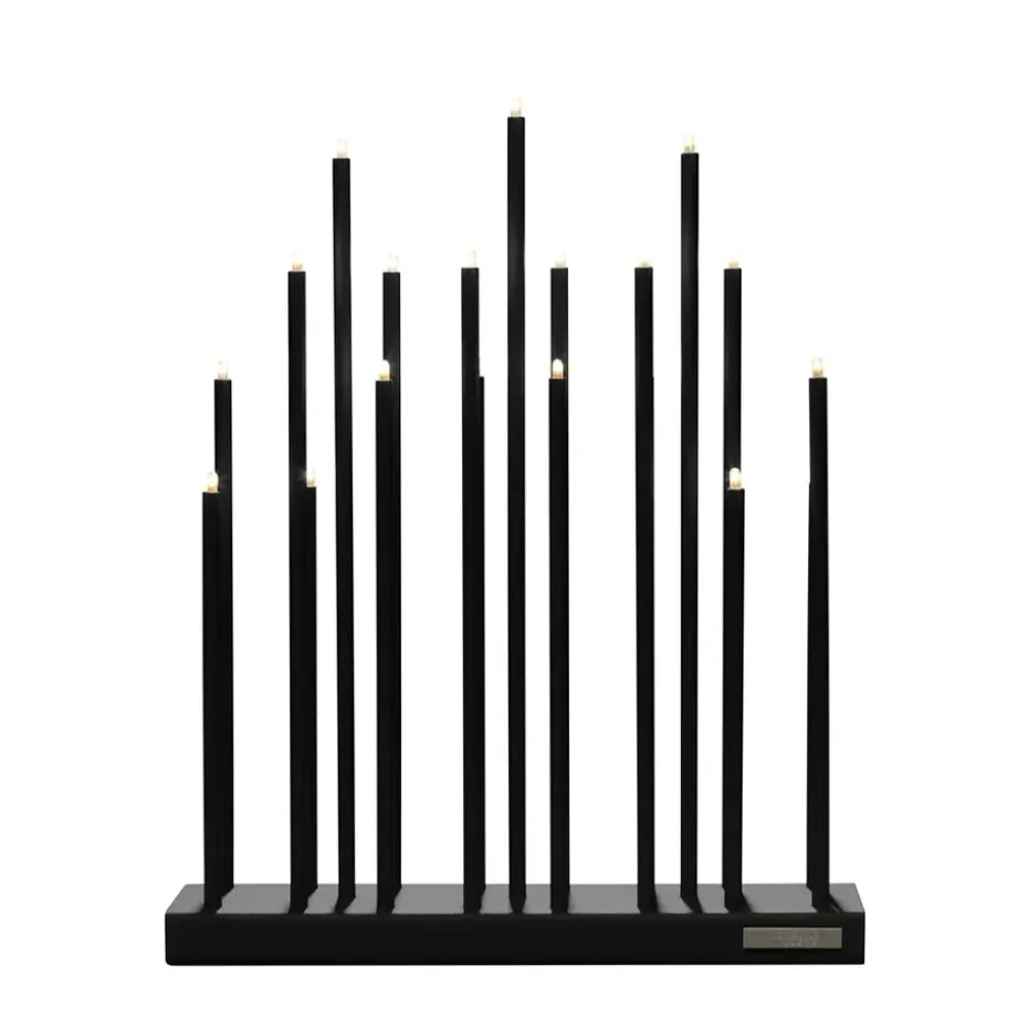Candelabro eléctrico Elflugan, Negro carbón