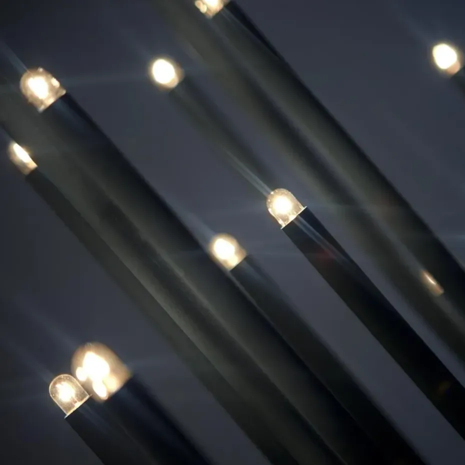 Candelabro eléctrico Elflugan, Negro carbón
